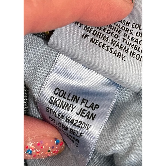 ❤️ Hudson Collin Flap Skinny Jeans Dark Wash Sz 32 - Picture 11 of 13